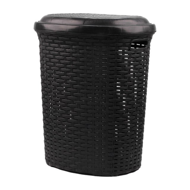 ΚΑΛΑΘΙ ΑΠΛΥΤΩΝ ΜΕ ΚΑΠΑΚΙ RATTAN 50L