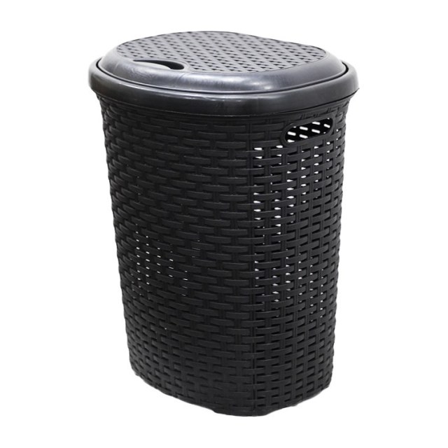 ΚΑΛΑΘΙ ΑΠΛΥΤΩΝ ΜΕ ΚΑΠΑΚΙ RATTAN 50L