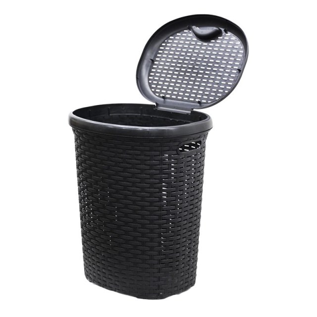 ΚΑΛΑΘΙ ΑΠΛΥΤΩΝ ΜΕ ΚΑΠΑΚΙ RATTAN 50L