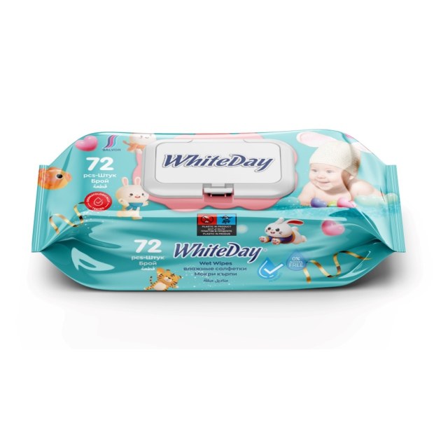 ΜΩΡΟΜΑΝΤΗΛΑ WHITEDAY ΜΕ ΚΑΠΑΚΙ 72ΤΕΜ RABBIT