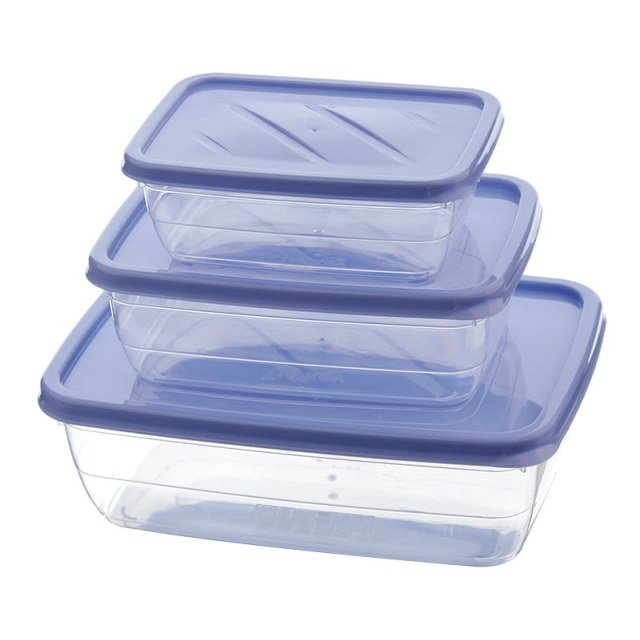 ΦΑΓΗΤΟΔΟΧΕΙΟ ΣΕΤ 3ΤΕΜ ΟΡΘΟΓΩΝΙΟ 0.3lt & 0,6lt & 1,2lt