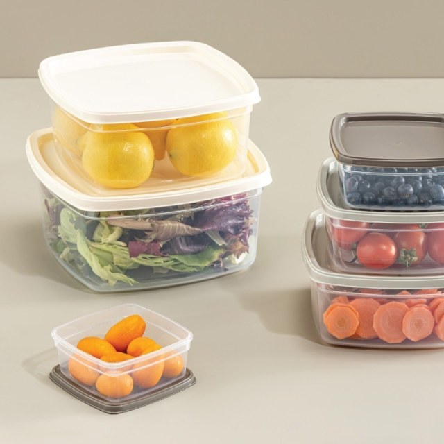 ΦΑΓΗΤΟΔΟΧΕΙΟ EASYBOX ΤΕΤΡΑΓΩΝΟ ΣΕΤ 6 ΤΕΜ 275ml-500ml-850ml-1350ml-2100ml-3200ml No663