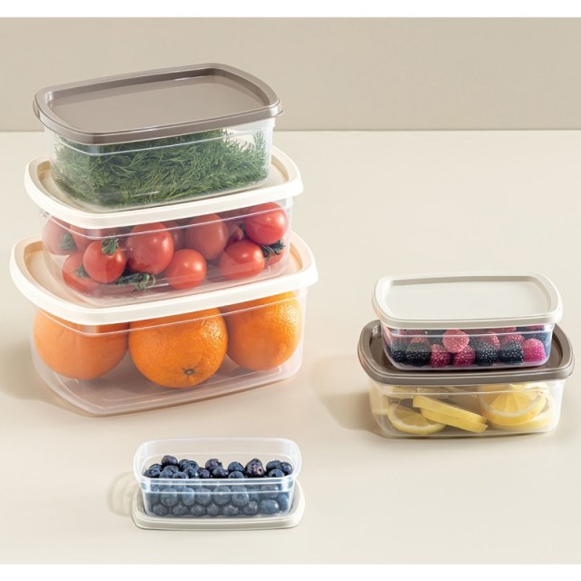 ΦΑΓΗΤΟΔΟΧΕΙΟ EASYBOX ΟΡΘΟΓΩΝΙΟ ΣΕΤ 6 ΤΕΜ 225ml-430ml-750ml-1220ml-1950ml-3000ml No661