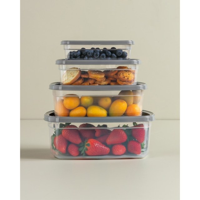 ΦΑΓΗΤΟΔΟΧΕΙΟ EASYBOX ΟΡΘΟΓΩΝΙΟ ΣΕΤ 4 ΤΕΜ 250ml-500ml-750ml-1200ml No659