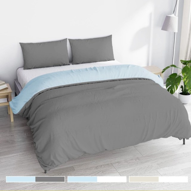 ΠΑΠΛΩΜΑ MICROFIBER ΔΙΠΛΗΣ ΟΨΗΣ ΣΕΤ ΜΑΞΙΛΑΡΟΘΗΚΕΣ 220X240CM/50X75CMx2 No051770
