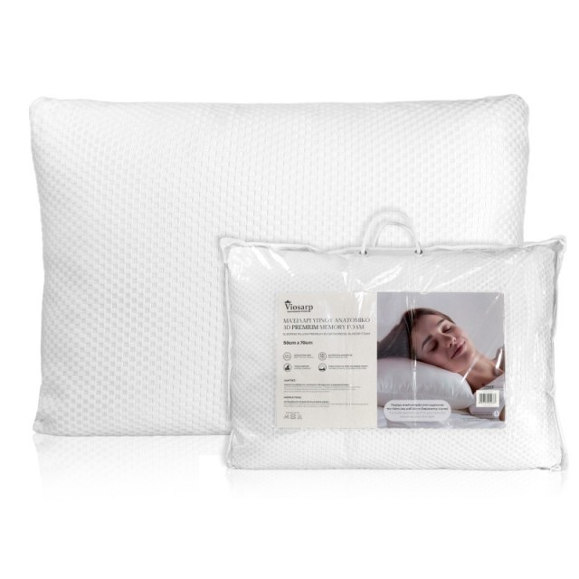 ΜΑΞΙΛΑΡΙ ΥΠΝΟΥ ΑΝΑΤΟΜΙΚΟ 3D PREMIUM MEMORY FOAM 50x70cm 1800g No051633