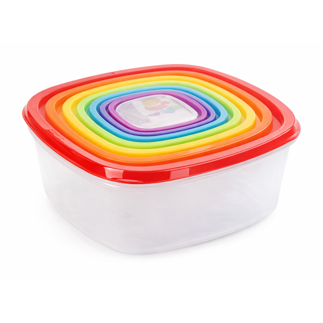 ΦΑΓΗΤΟΔΟΧΕΙΑ ΣΕΤ 7 ΤΜΧ RAINBOW