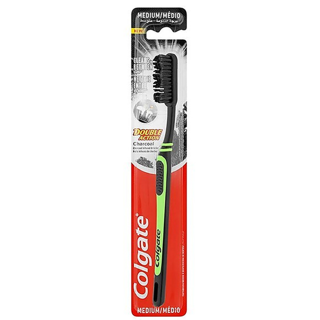 ΟΔΟΝΤΟΒΟΥΡΤΣΑ COLGATE DOUBLE ACTIOΝ CHARCOAL ΜΕΤΡΙΑ