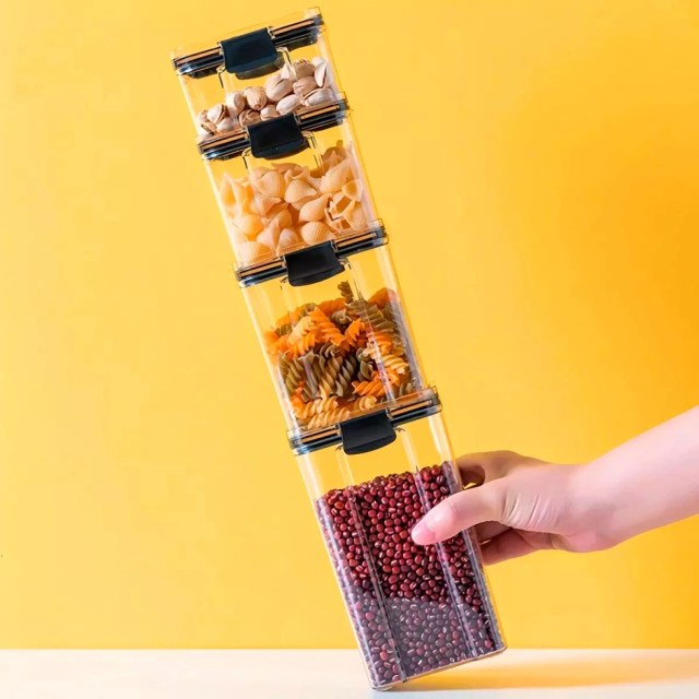 ΔΟΧΕΙΟ ΑΠΟΘΗΚΕΥΣΗΣ ΤΡΟΦΙΜΩΝ 1300ml ΜΕ 2 ΑΣΦΑΛΕΙΕΣ No1584