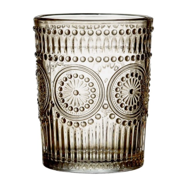 ΠΟΤΗΡΙ ΓΥΑΛΙΝΟ ΝΕΡΟΥ ΧΡΩΜΑΤΙΣΤΟ 300ml ΣΧΕΔΙΟ VINTAGE ΣΕΤ 6 ΤΜΧ Νο52104