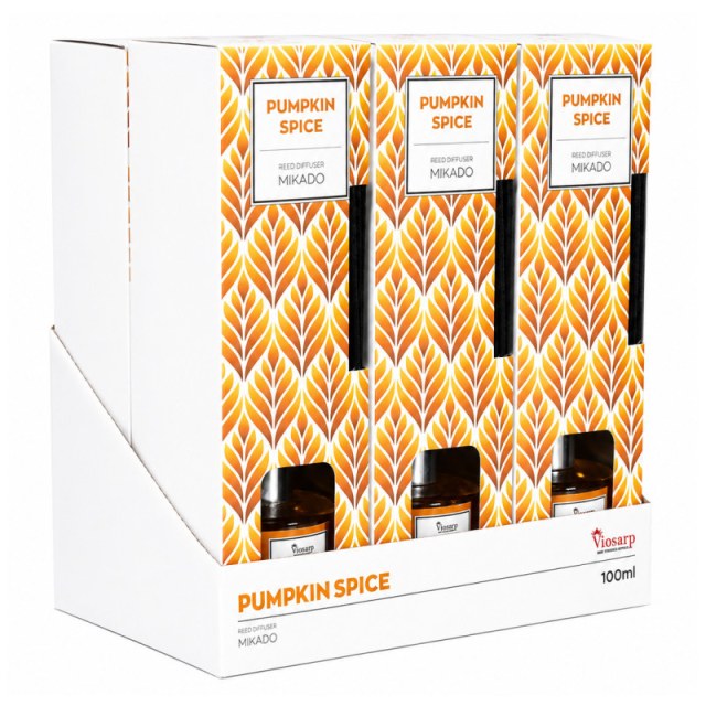 Αρωματικό Χώρου με Sticks Pumpkin Spice 100ml - Ζεστή και Χαλαρωτική Ατμόσφαιρα