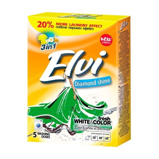 ΣΚΟΝΗ ΠΛΥΝΤΗΡΙΟΥ ELVI 400GR DIAMOND SHINE